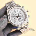 Best Replica Rolex Oyster Swiss Caliber 9100 Silver Dial Men's Watch 